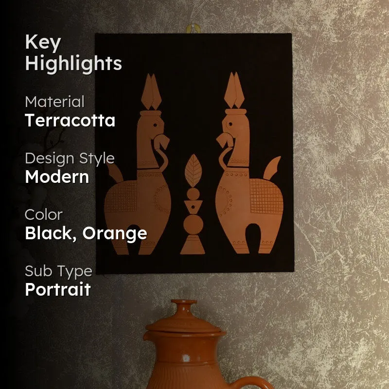 Mrittika Ashva Terracotta Wall Art media 2