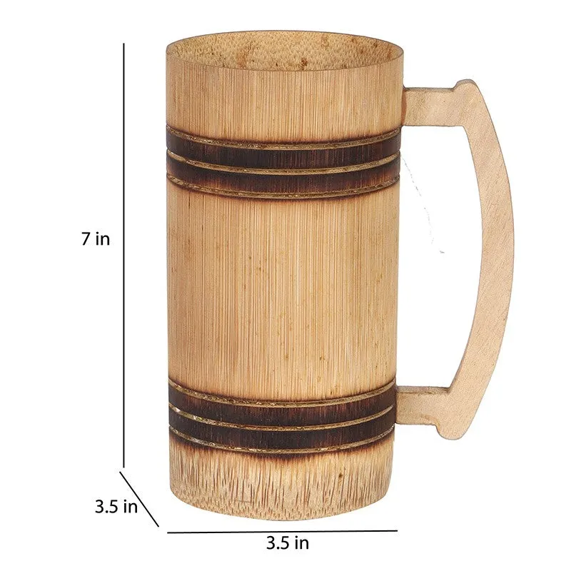 Eco Sip Bamboo Beer Mugs (350 mL) - Set of Two - 7