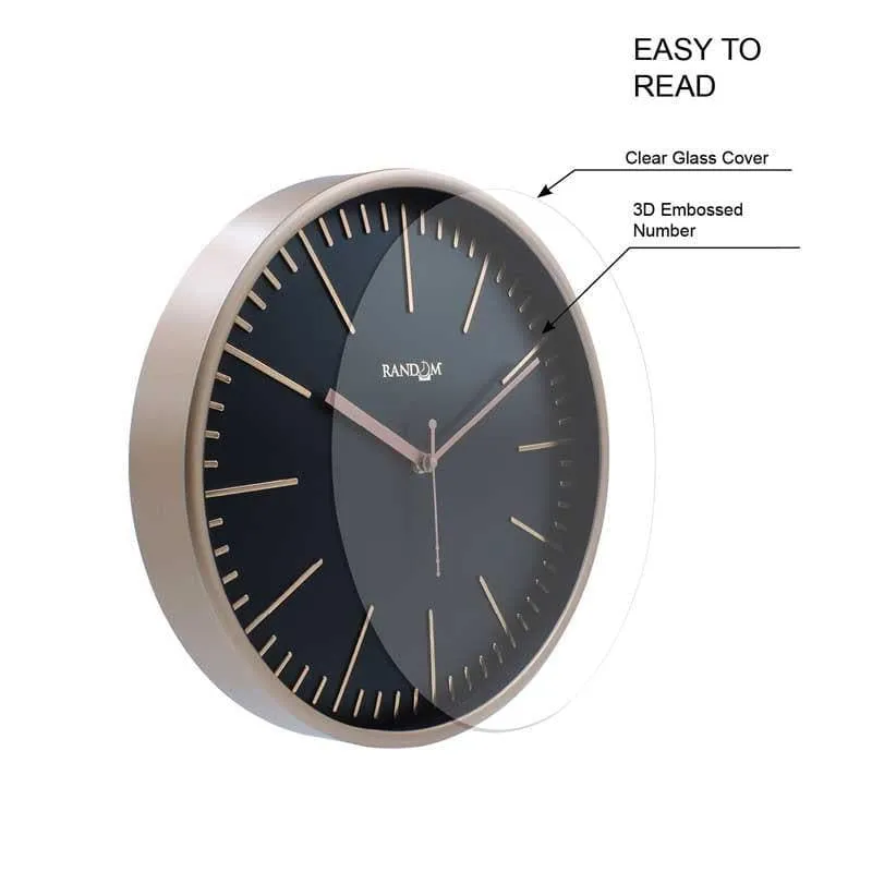 Aster Wall Clock - Rose Gold media 6
