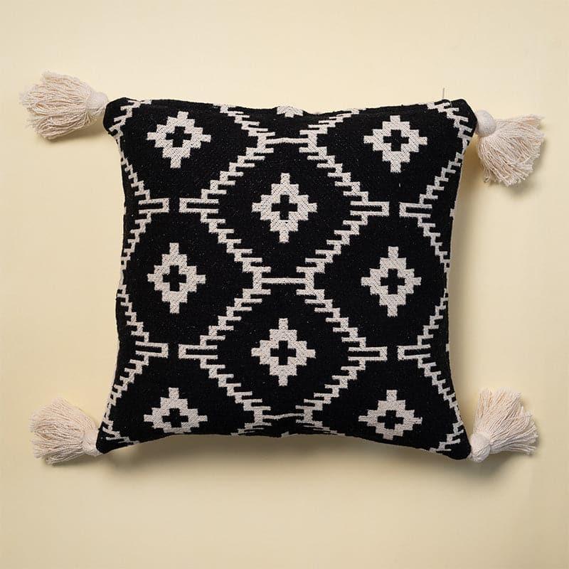 Black of Diamonds Cotton Cushion Cover media 3