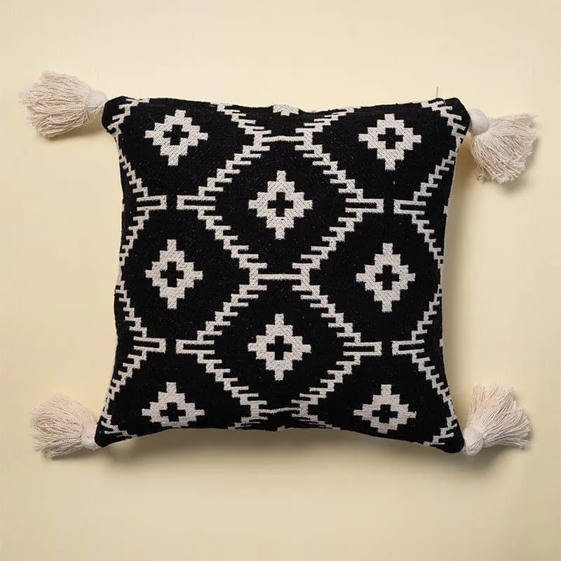 Black of Diamonds Cotton Cushion Cover media 3