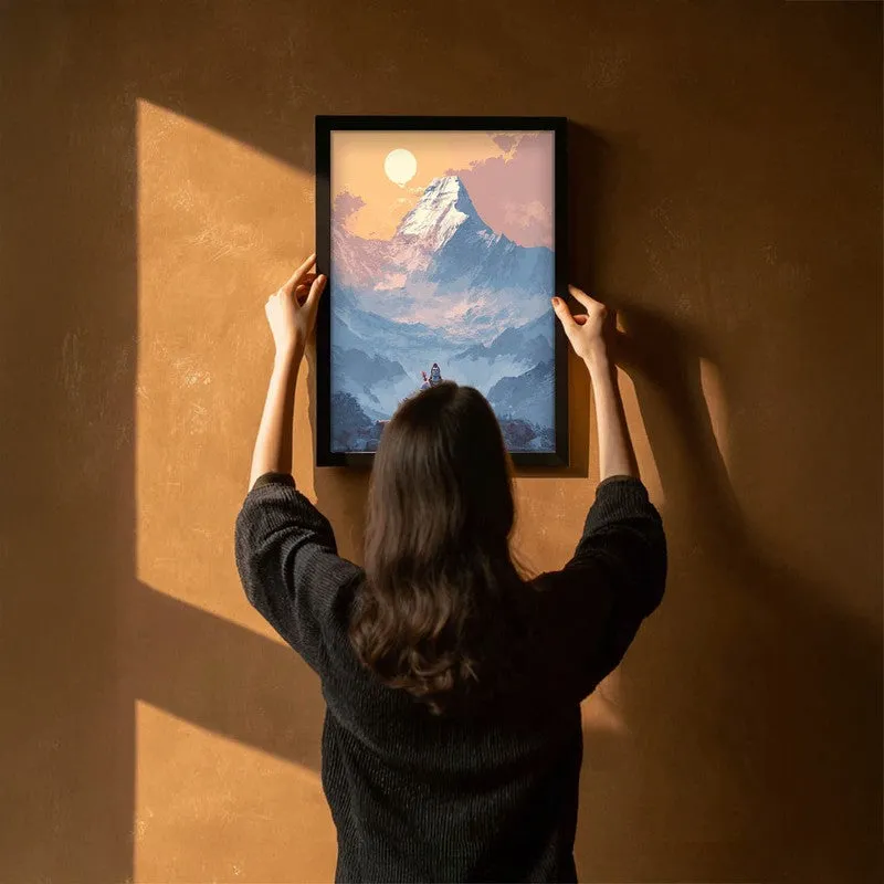 Mahadev Meditating Blissful IV Wall art media 6