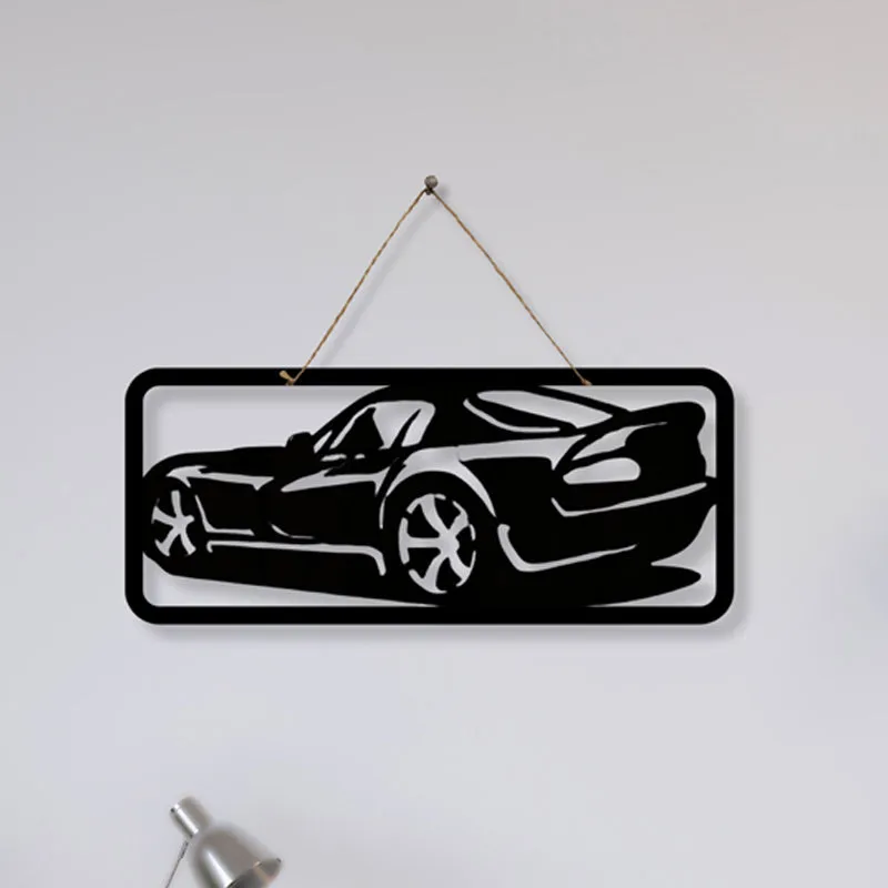 Car Silhouette I Iron Wall Accent media 3