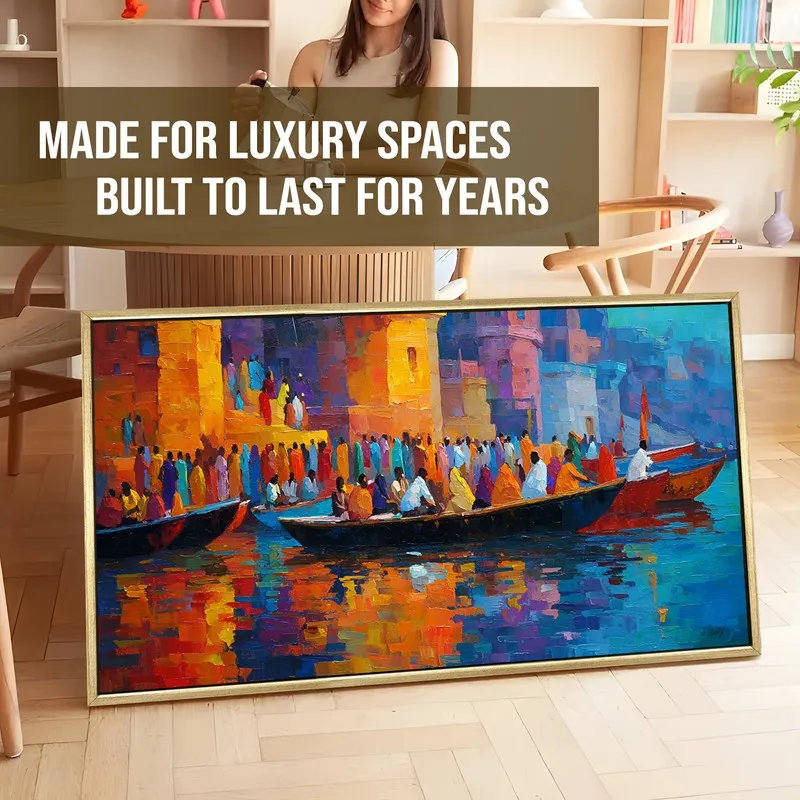 Silent Oars on Sacred Waters Wall Art media 5
