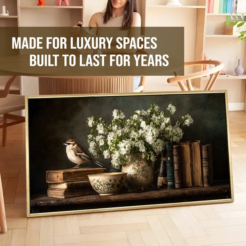Subdued Canvas Wall Painting With Frame media 5