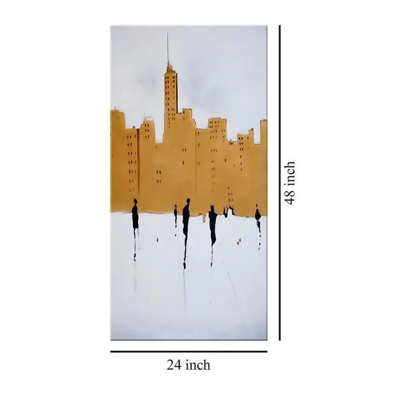 Modern Urban City Skyline Wall Painting media 7