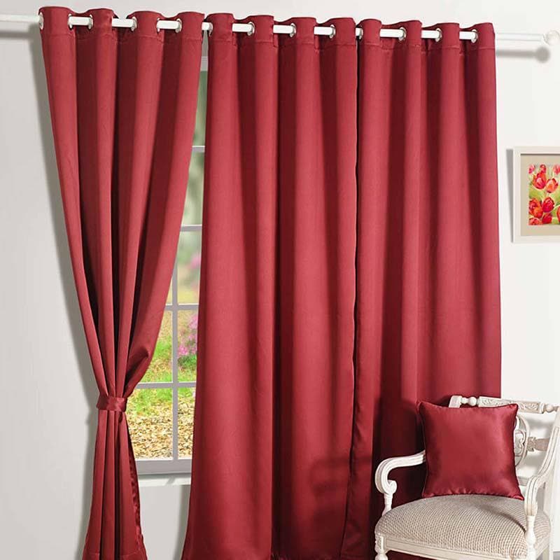 Swayam Maroon Castle Curtain media 4