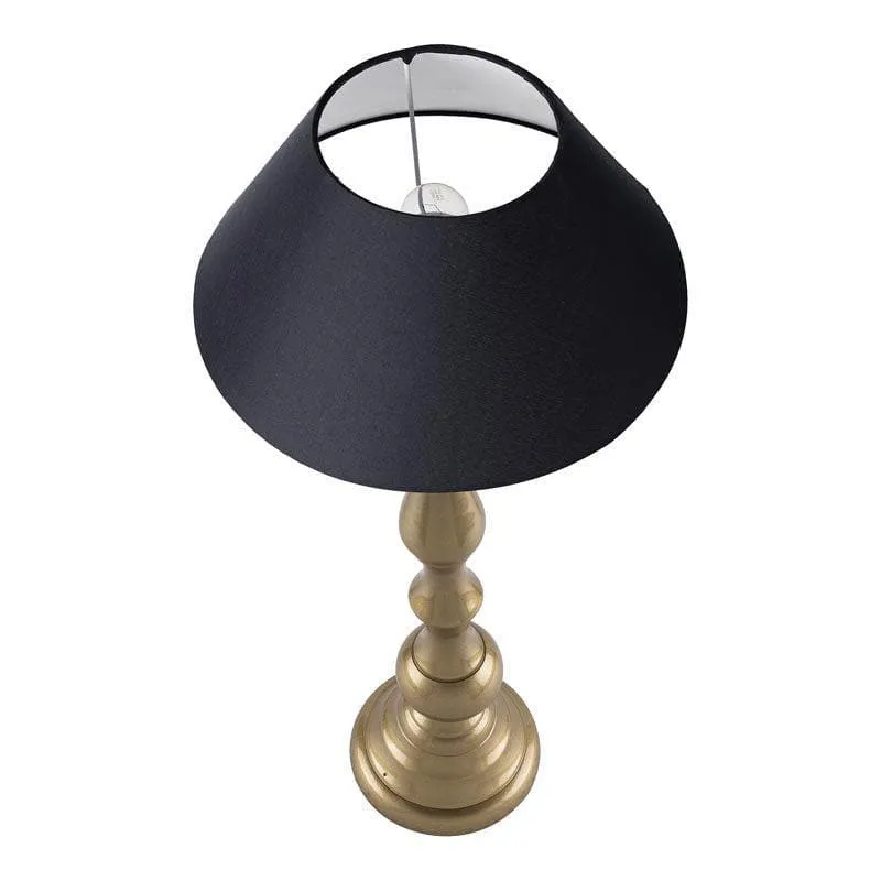Graceful Gleam Fabric Table Lamp - Gold,Black media 3
