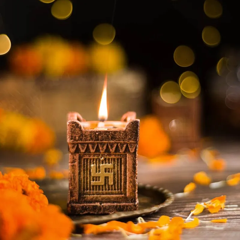 Tulsi Tea Light Holder - Set Of Four media 5