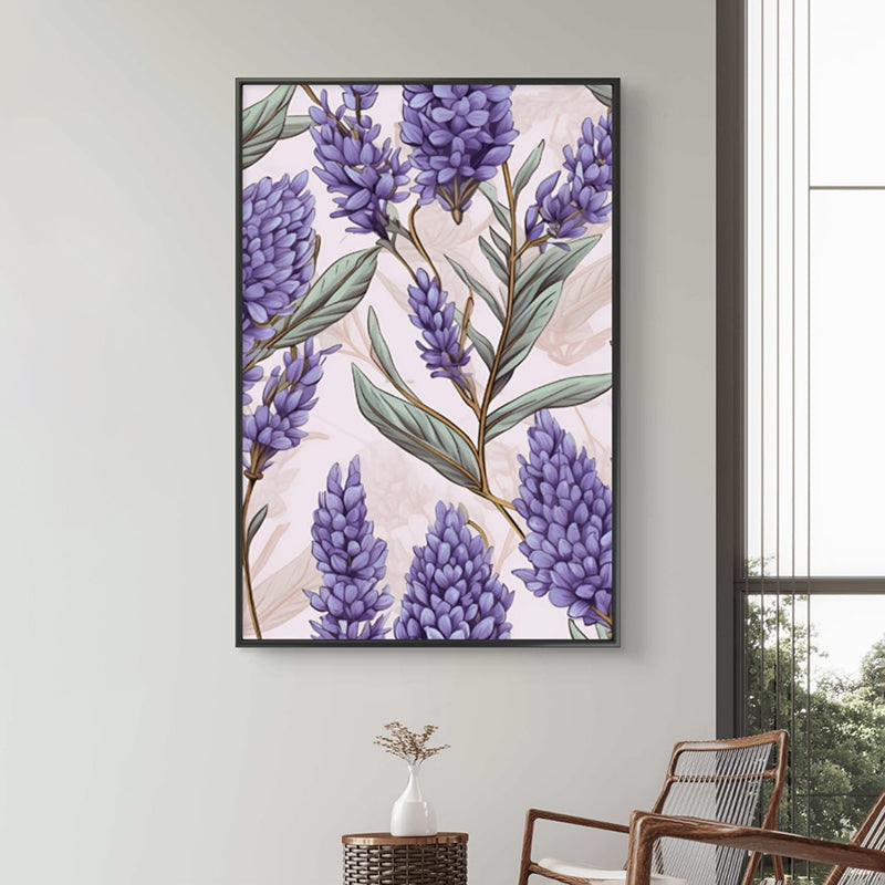 Lavender Bliss Wall Painting