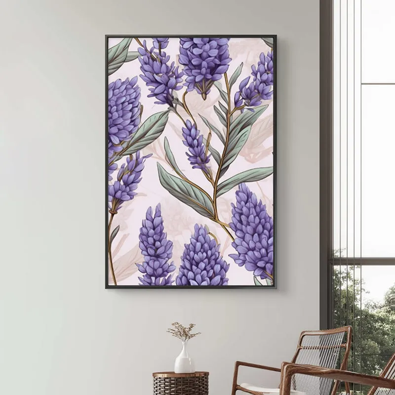 Lavender Bliss Wall Painting media 1