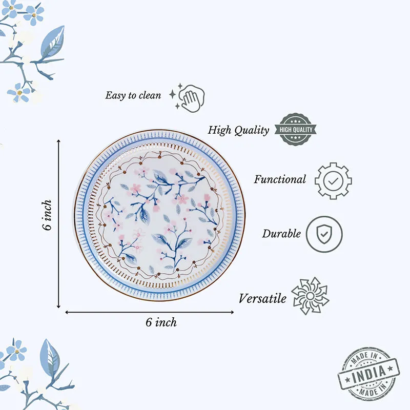 Magique: River of Flowers Bone China Snack Plates - Set of Four media 8