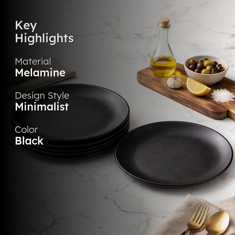 Servewell Azamae Smooth Dessert Plate - Set Of Six media 2