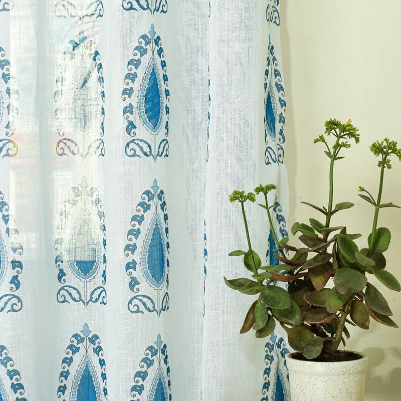 Whispa Linen Texture Sheer Curtain - Set Of Two media 6