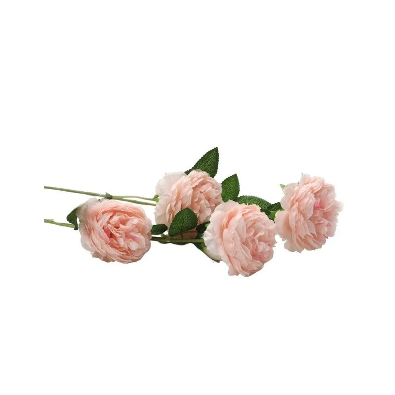 Lifelike Artificial Rose Flower With Natural Touch (Pink) - Set of Three media 4