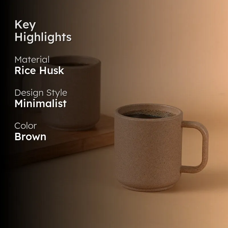 Cinderhill Rice Husk Coffee Mug (350 mL Each) - Set Of Two - 2