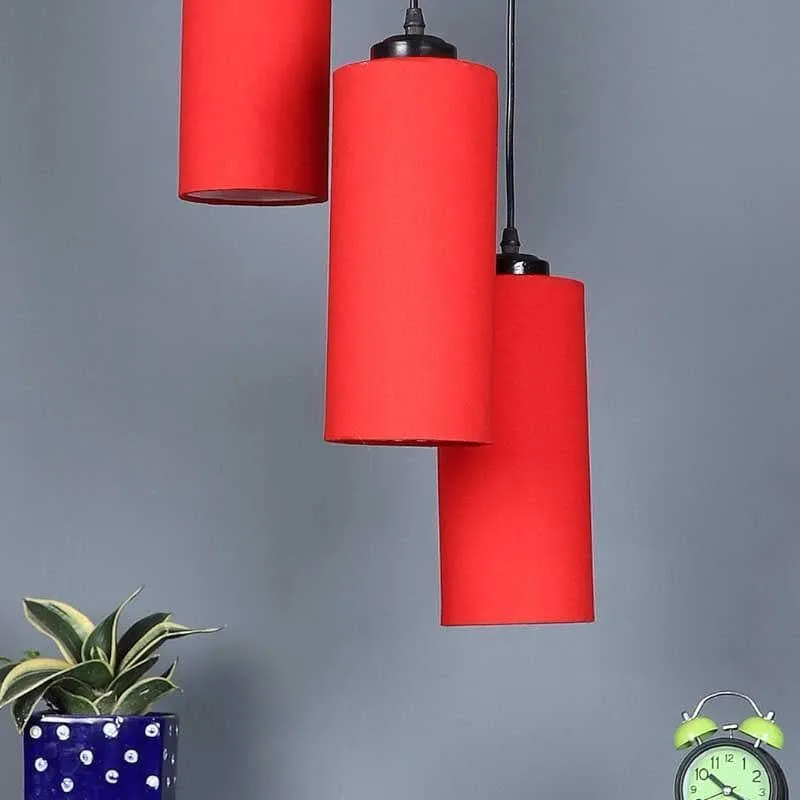 Terriko Cluster Ceiling Lamp - Red media 4