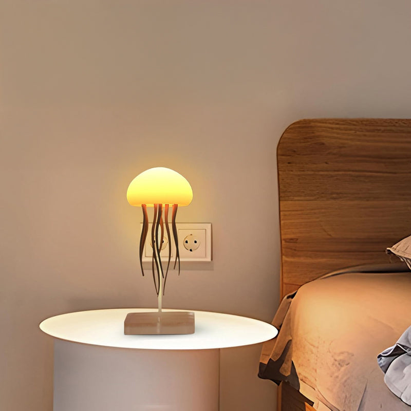 Drifta Rechargeable LED Jelly Fish Table Lamp - White