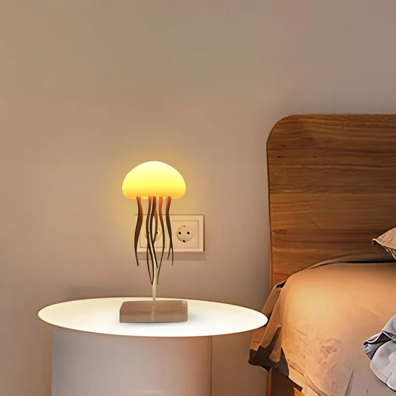 Drifta Rechargeable LED Jelly Fish Table Lamp - White media 1