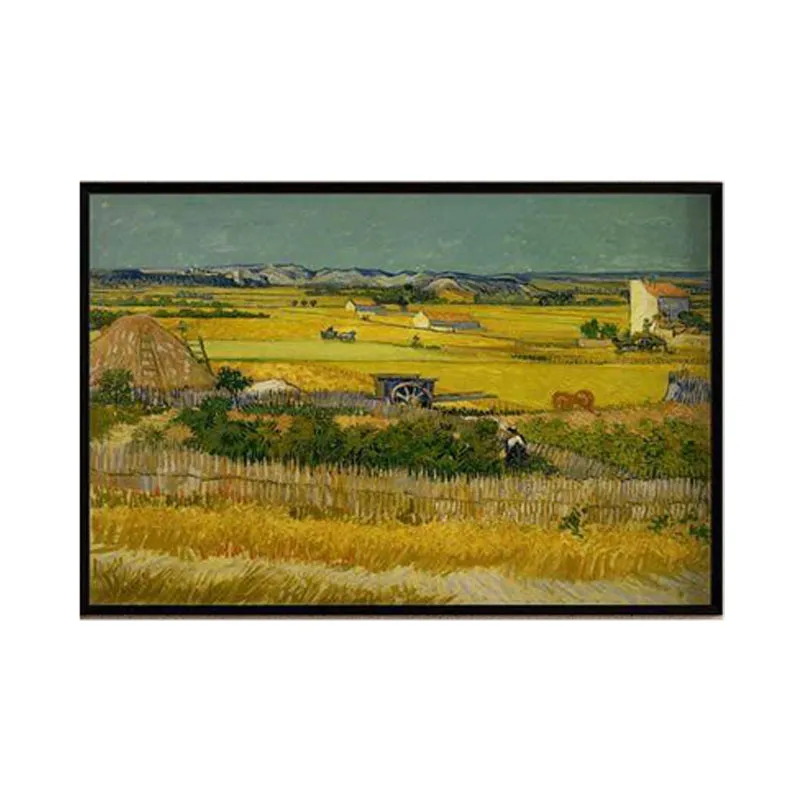 The Harvest By Vincent Van Gogh - Black Frame media 6