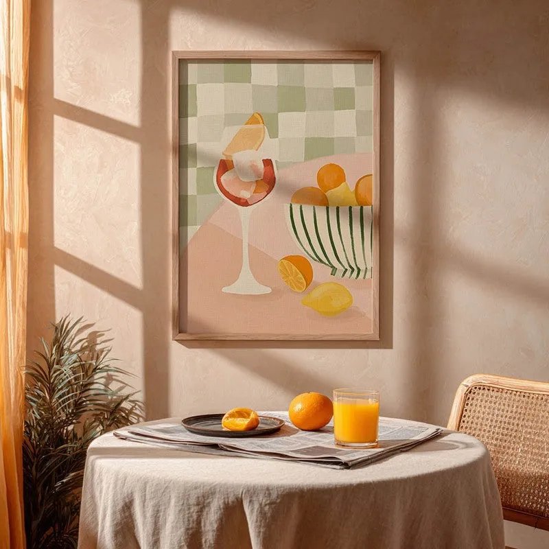 GeometricSip Archival Canvas Wall Art - Brown media 4