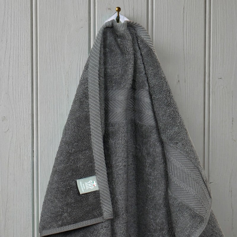 PlushAura Cotton Face Towel (Dark Grey) - Set Of Four media 4