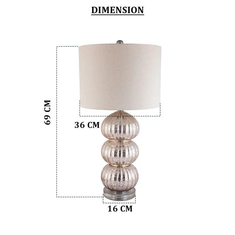 AarviDecor Remington Accent Fabric Table Lamp - Beige media 7