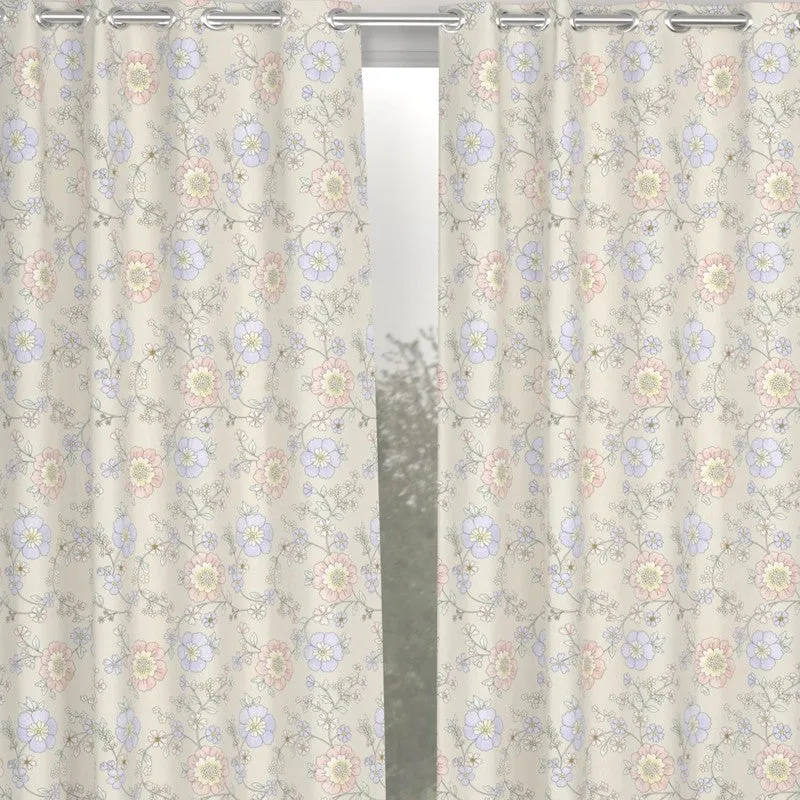 Floral Elegance Drape Curtains - Set of Two media 5