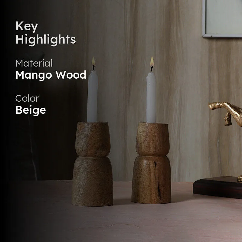 Timbra Mango Wood Candle - Set Of Two media 2