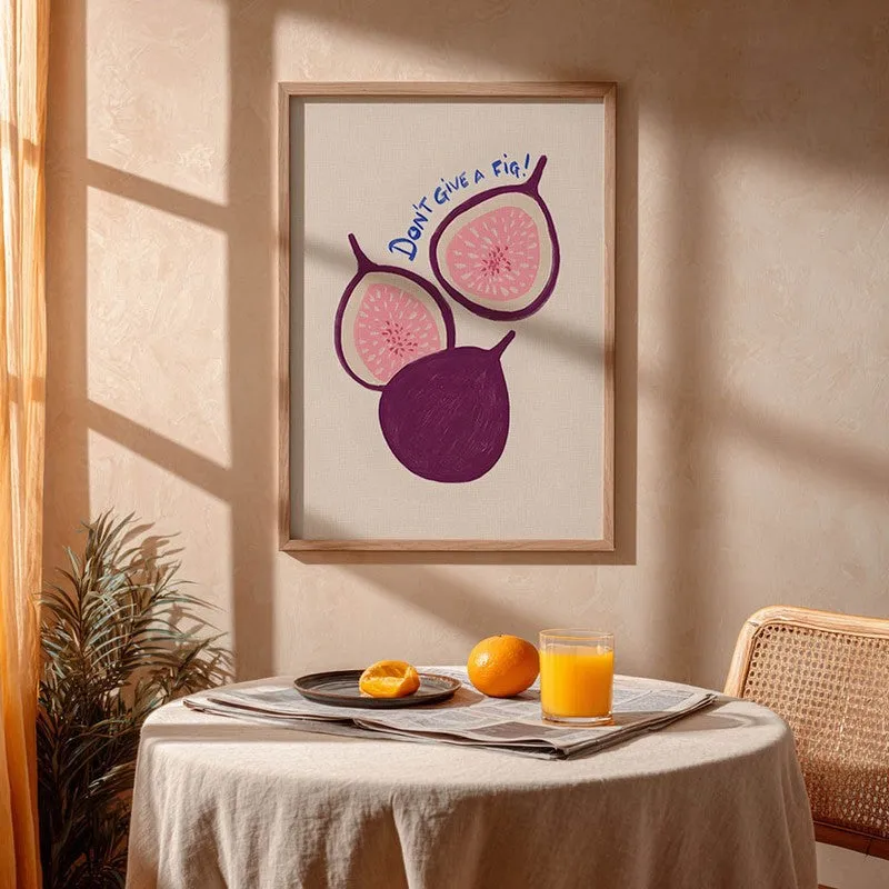 Fresh Fig Archival Canvas Wall Art - Brown media 4