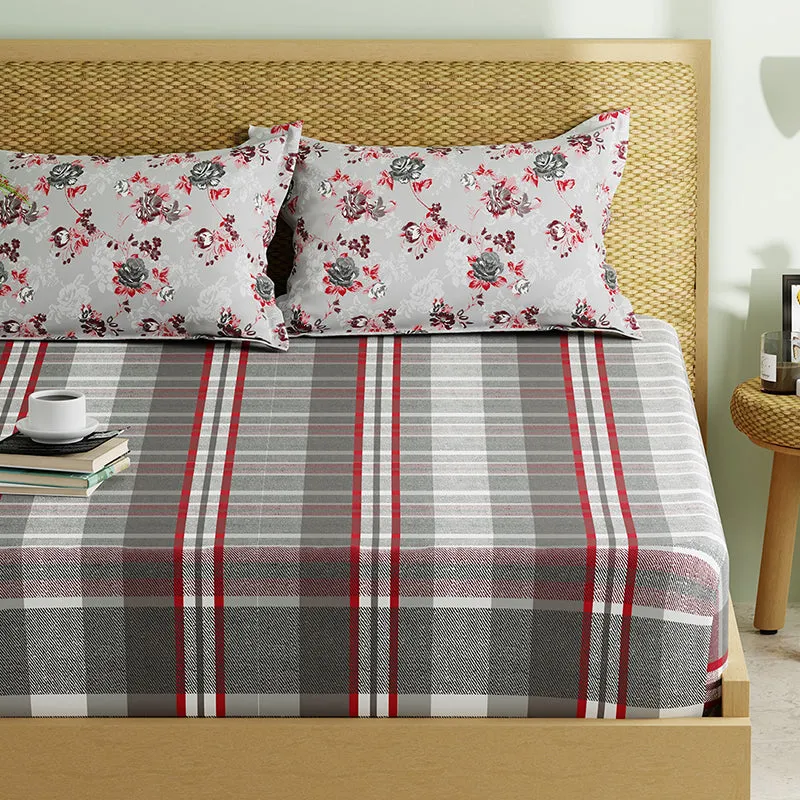 Daedalus Geometric Microfiber Bedsheet - 120 GSM media 4
