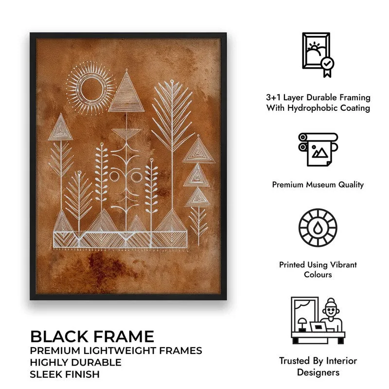 Tribalin Canvas Wall Painting With Black Frame media 10