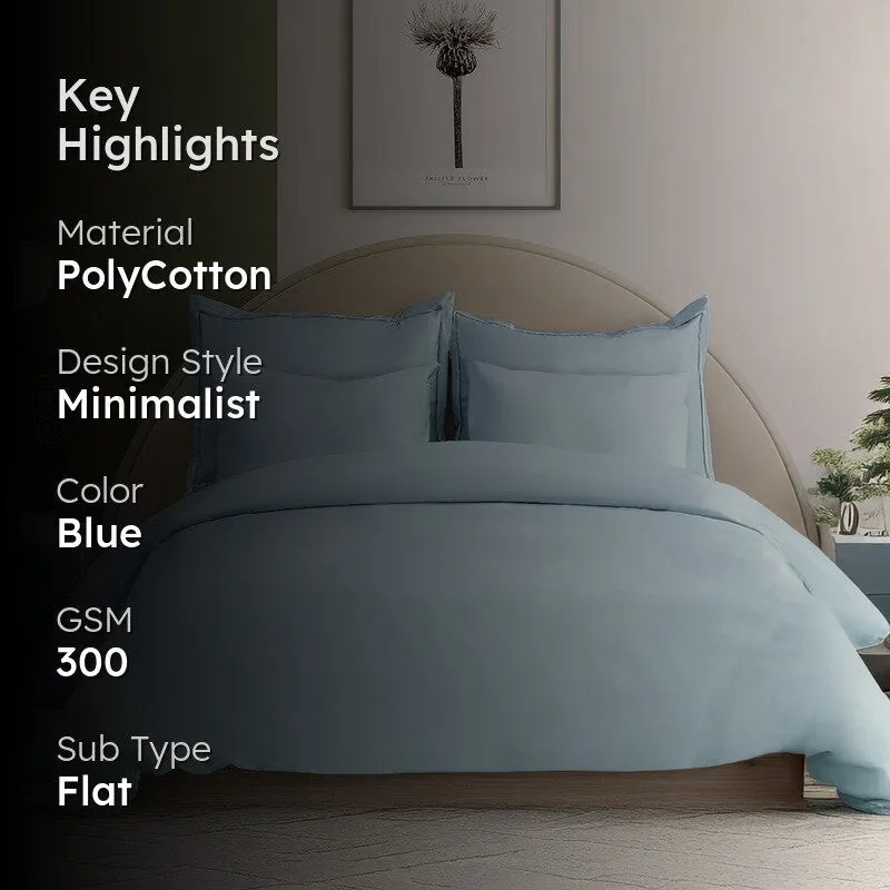 AllureHue Bedsheet (Blue) - 300 GSM media 2