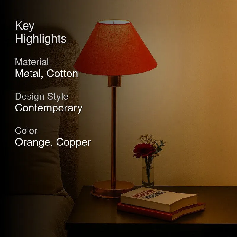 Kavira Elyn Metal Table Lamp - Orange media 2