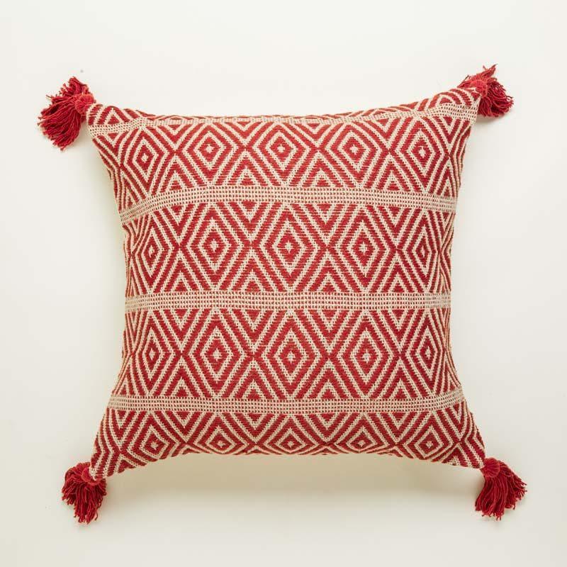 Crimson Carved Cushion Cover media 4