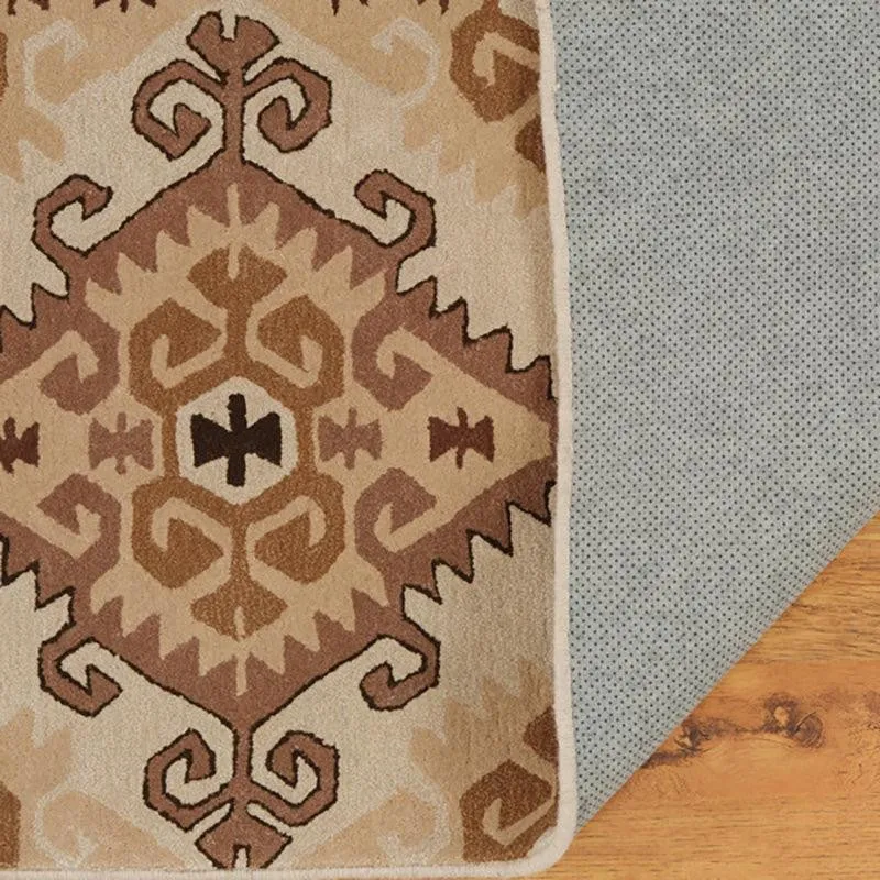 Fredegar Hand Tufted Ethnic Wool & Nylon Carpet - Brown media 5