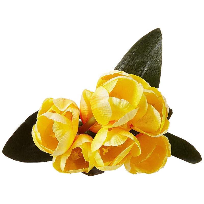 Faux Tulip Flower Bunch - Yellow media 3