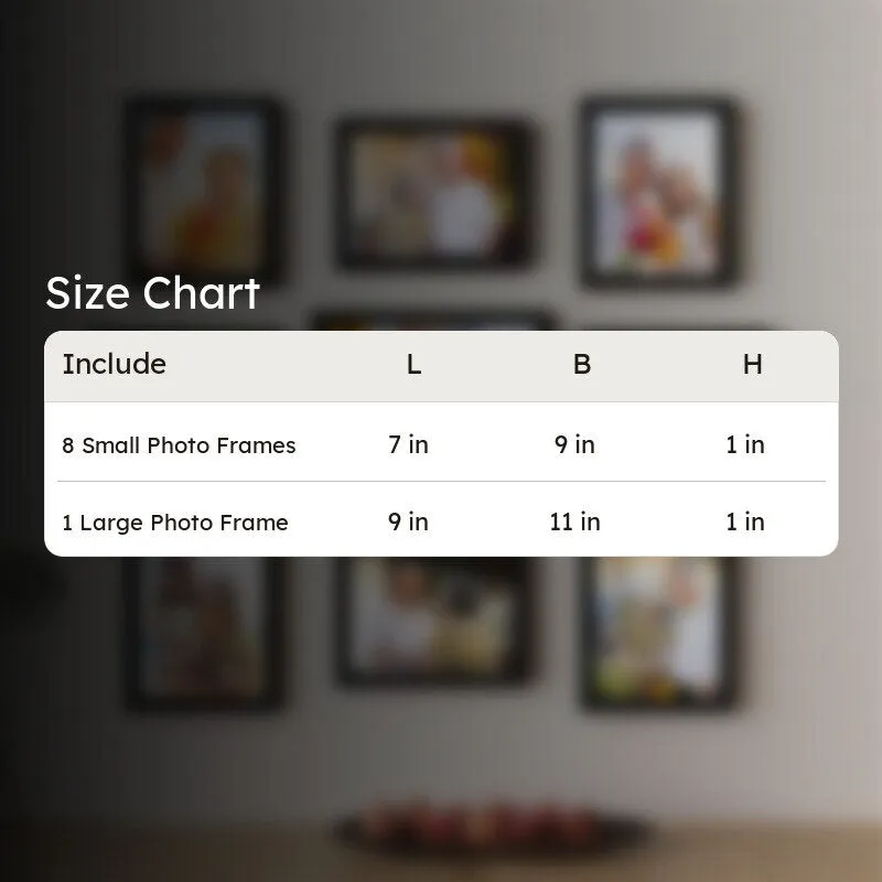 Aria Photo Frame - Set Of Nine media 5