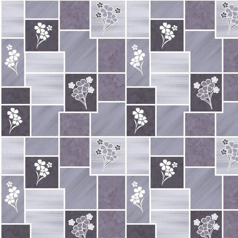 Veronica Printed Microfiber Bedsheet (Silver Grey) - 180 GSM media 4