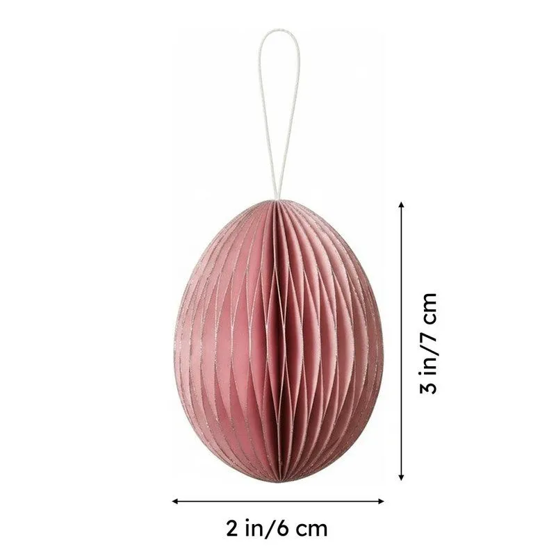 Fig Living Christmas Ornaments Festive Pink With Silver Glitter - Set Of Three media 10
