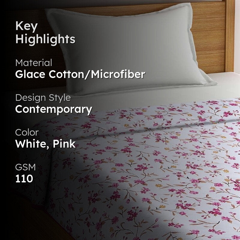 Plumish Printed Glace Cotton/Microfiber Dohar media 2