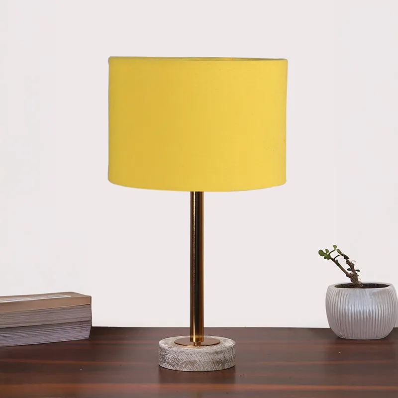 Cotin I Rodin Wooden Table Lamp - Yellow,Gold,White media 3