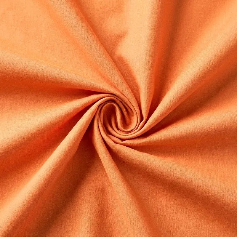 Baria Solid Cotton Bedsheet (Ochre) - 200 TC media 5