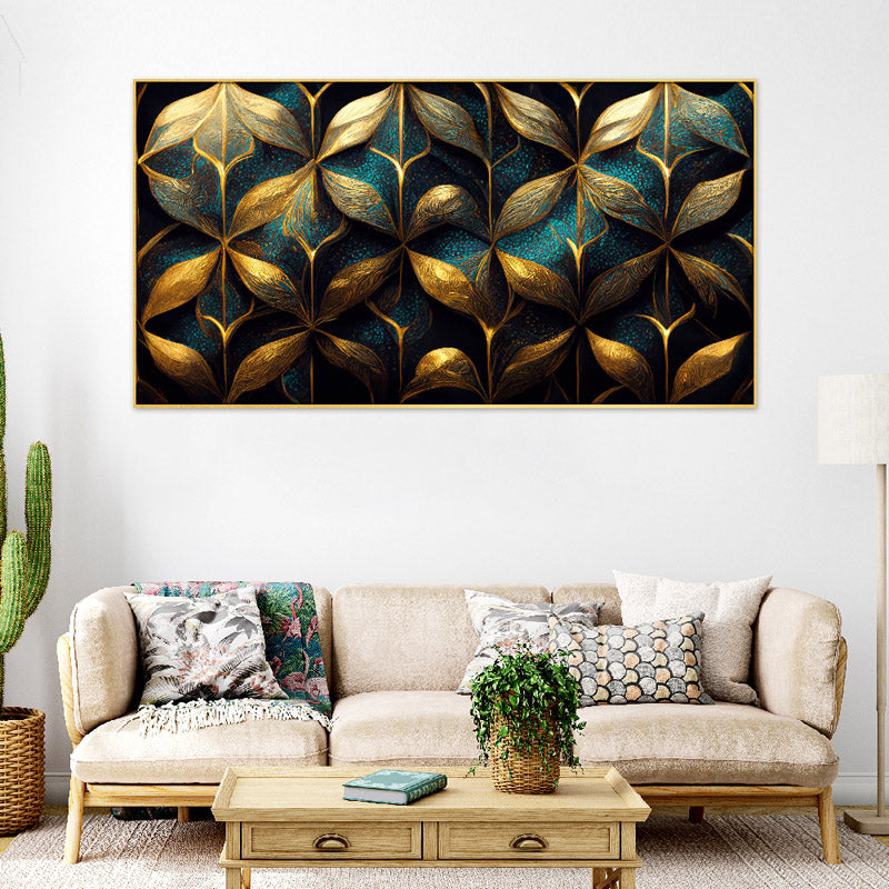 Dreamy Tropical Leaf Canvas Wall Painting