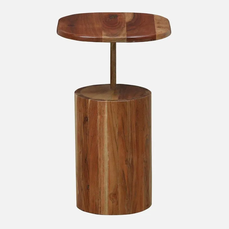 LineaForm Acacia Wood Side & Bedside Tables - Brown media 3