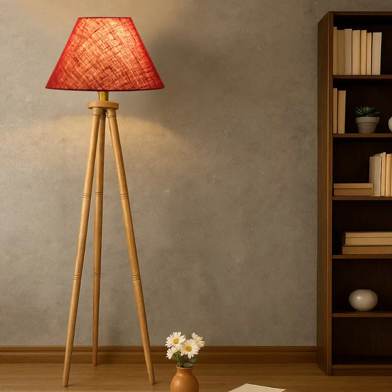 Sienna II Tripod Floor Lamp - Maroon media 2