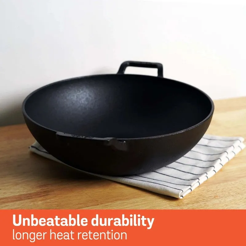 Meyer Cast Iron Kadhai - 2500 mL media 6