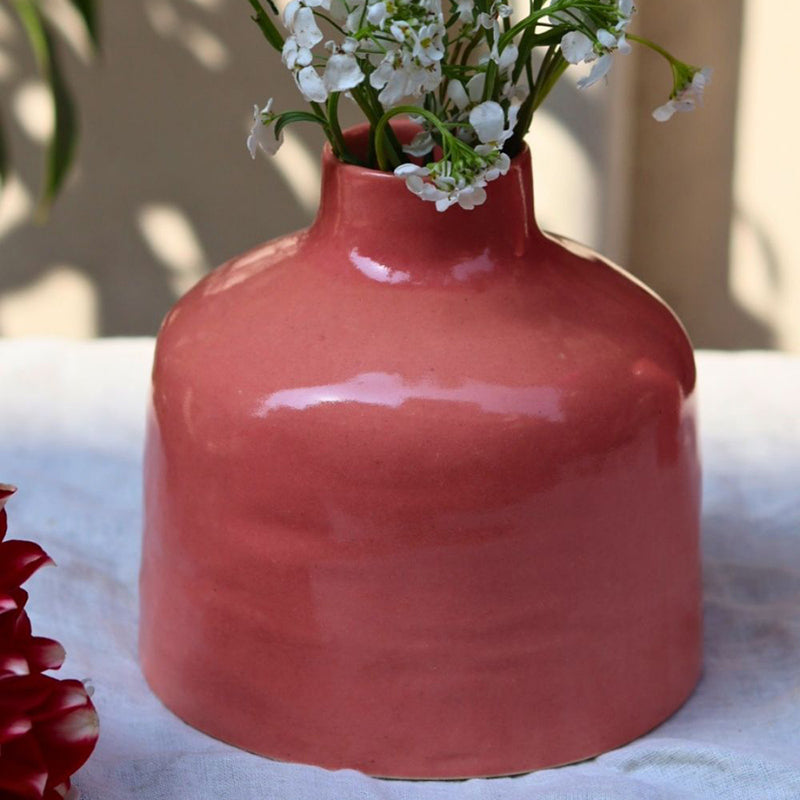 Cinzia Ceramic Vase - Pink media 5