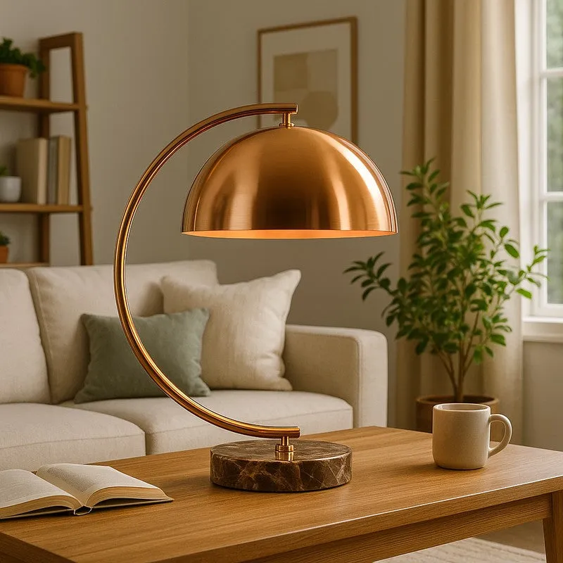 Arc Elegance Metal Table Lamp - Copper media 2