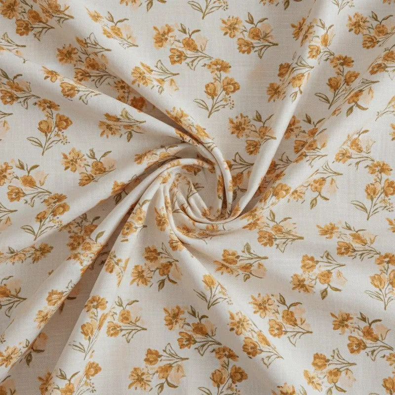 Gemonisis Printed Cotton Bedsheet (Yellow) - 200 TC media 5
